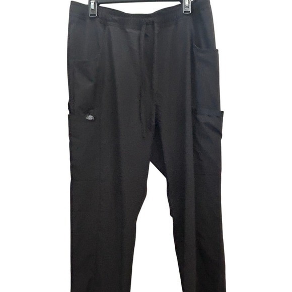 Dickies EDS Essentials Cargo Scrub Pants Mid Rise Straight Leg Drawstring XL - Picture 3 of 5